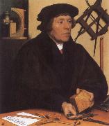HOLBEIN, Hans the Younger Portrait of Nikolaus Kratzer,Astronomer Germany oil painting artist
